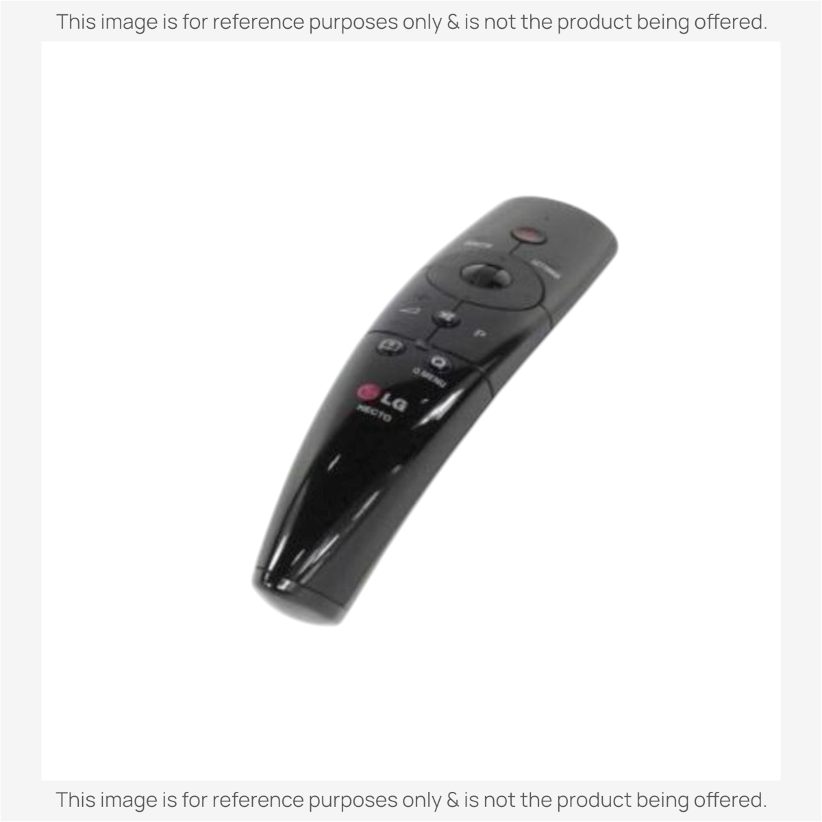 Anderic substitute remote control for LG Smart TVs featuring a black ergonomic design with a central navigation wheel.