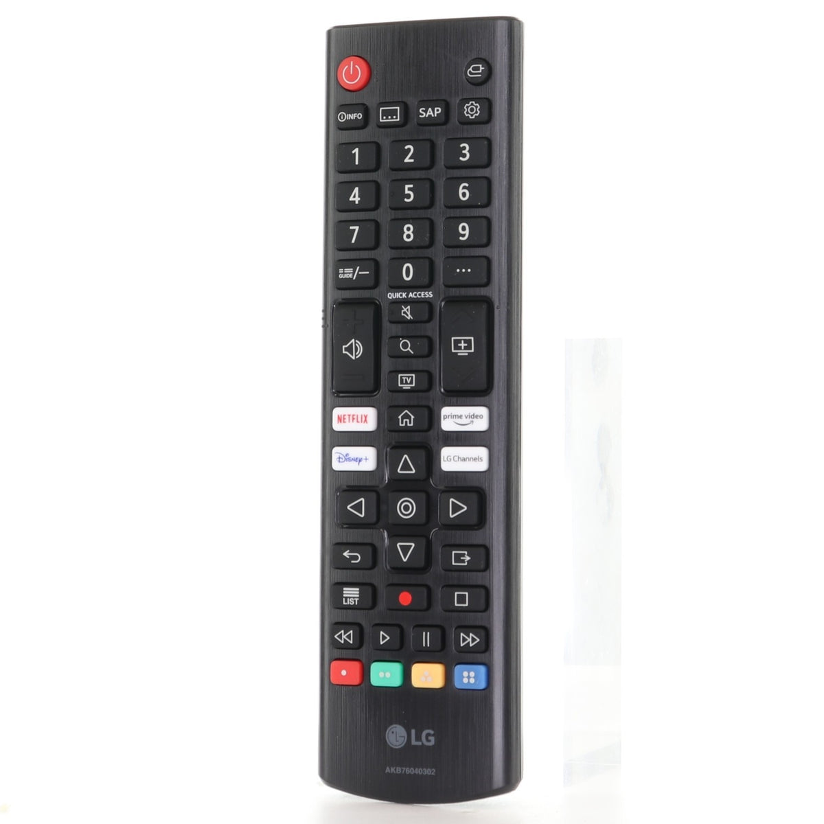 Anderic black infrared remote control for LG Smart TVs with dedicated streaming service shortcut buttons