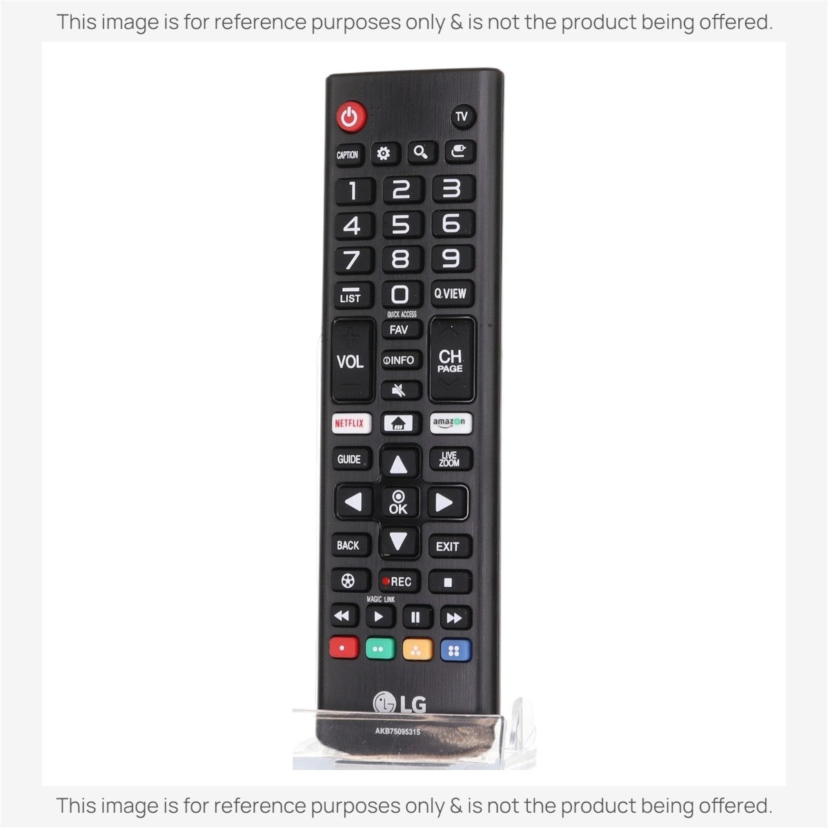 Anderic black replacement remote control for LG Smart TVs with Netflix and Amazon Prime shortcut buttons