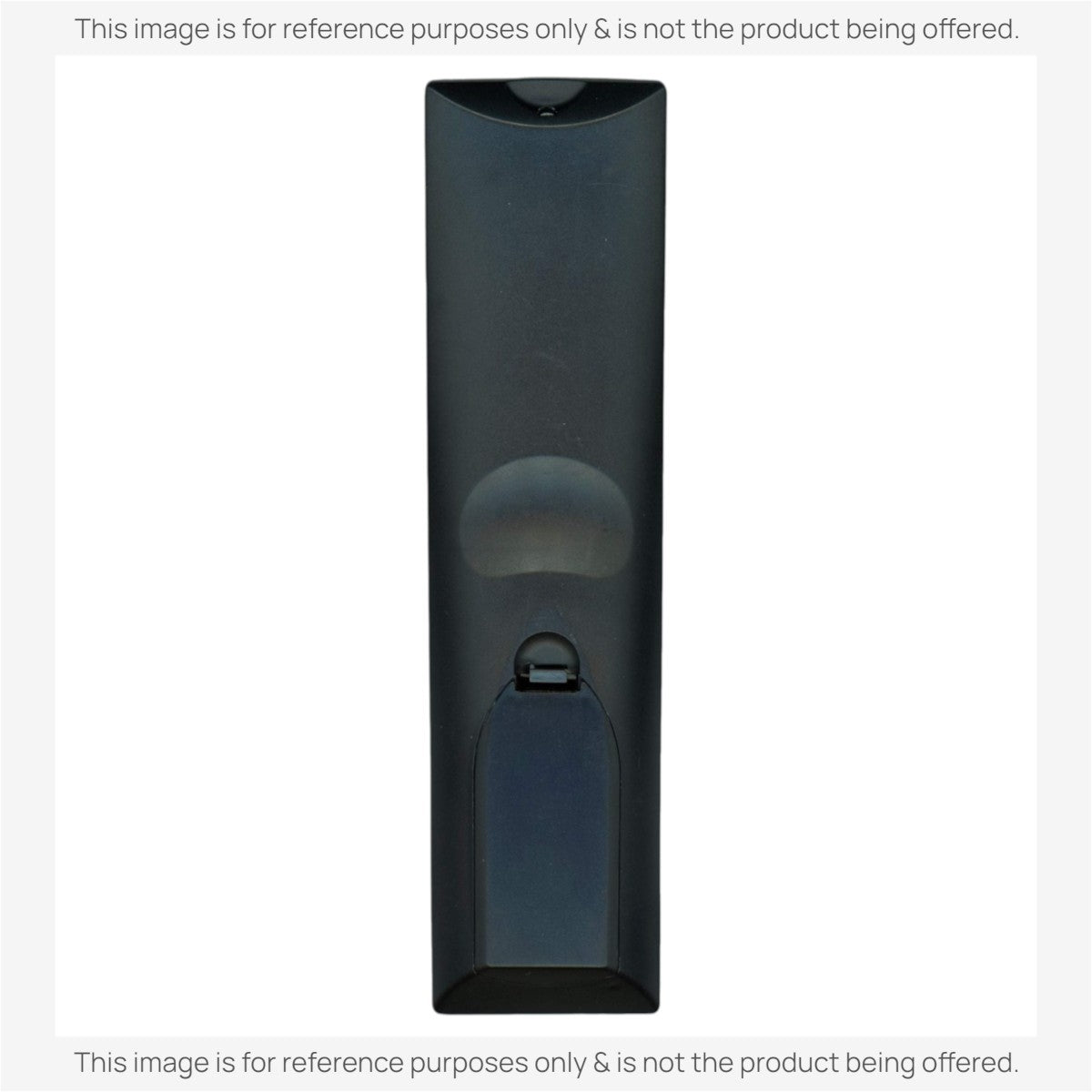 Anderic RR5501 black plastic replacement remote control for LG TVs, showing the back battery compartment cover.