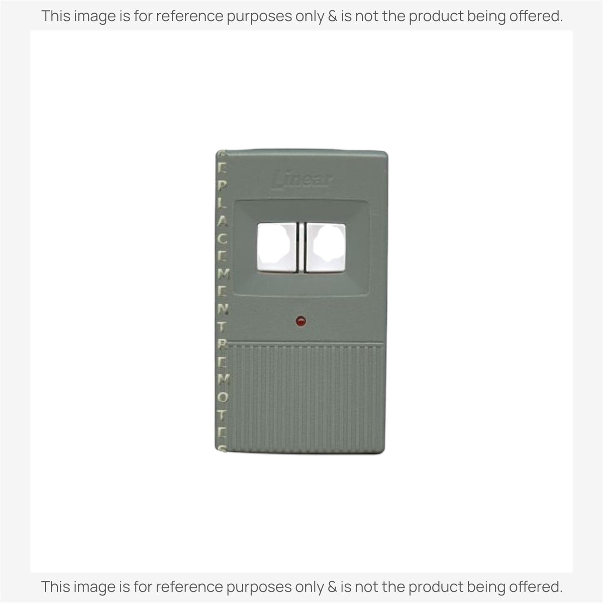 Anderic 318MHz two-button garage door remote replacement for MegaCode MCT2 with visor clip and LED indicator