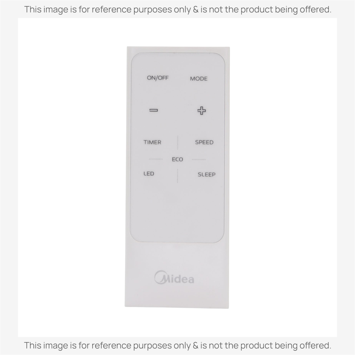 Anderic white replacement remote control for Midea window air conditioners with clearly labeled function buttons
