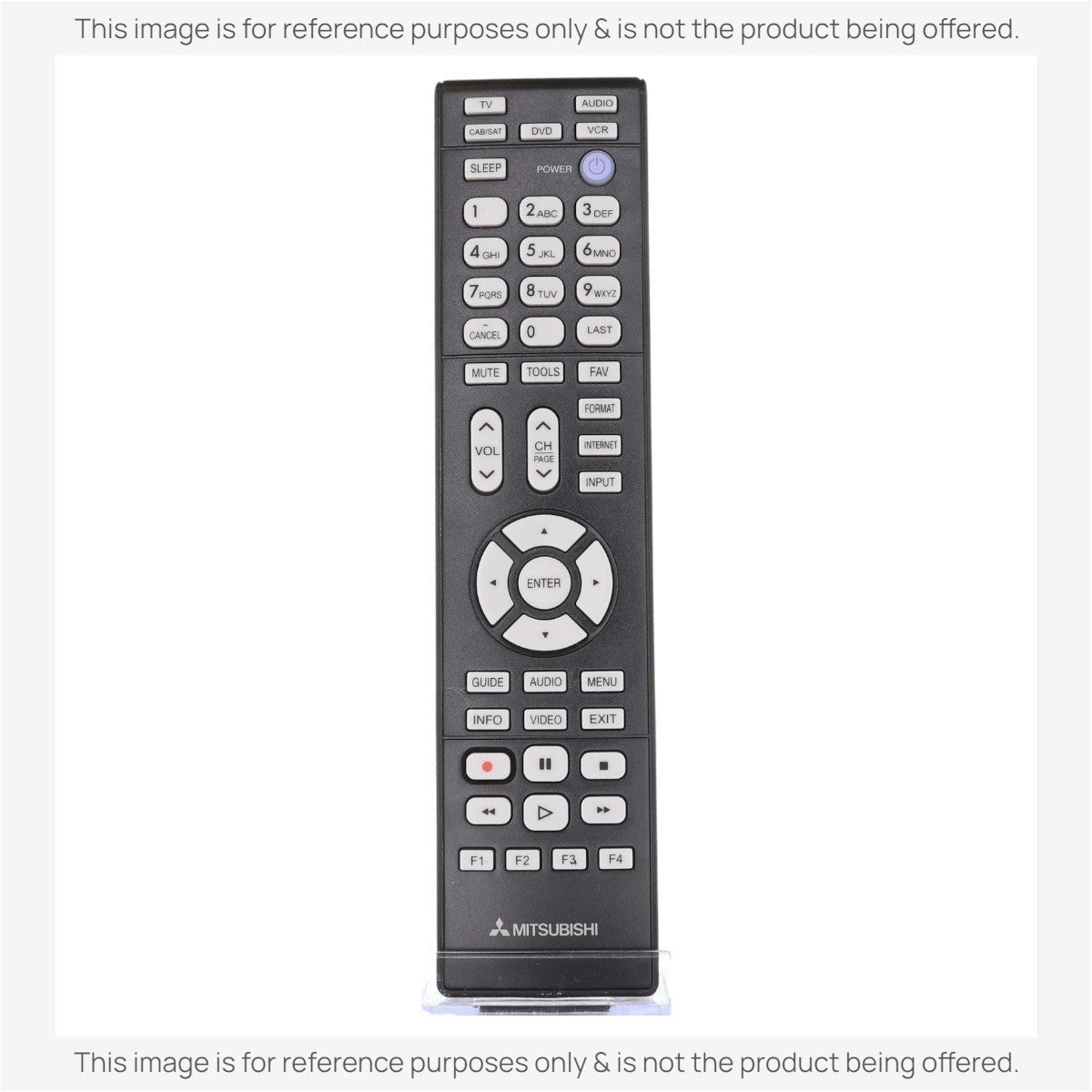 Anderic universal remote control for Mitsubishi TVs with a backlit keypad and multi-device functionality