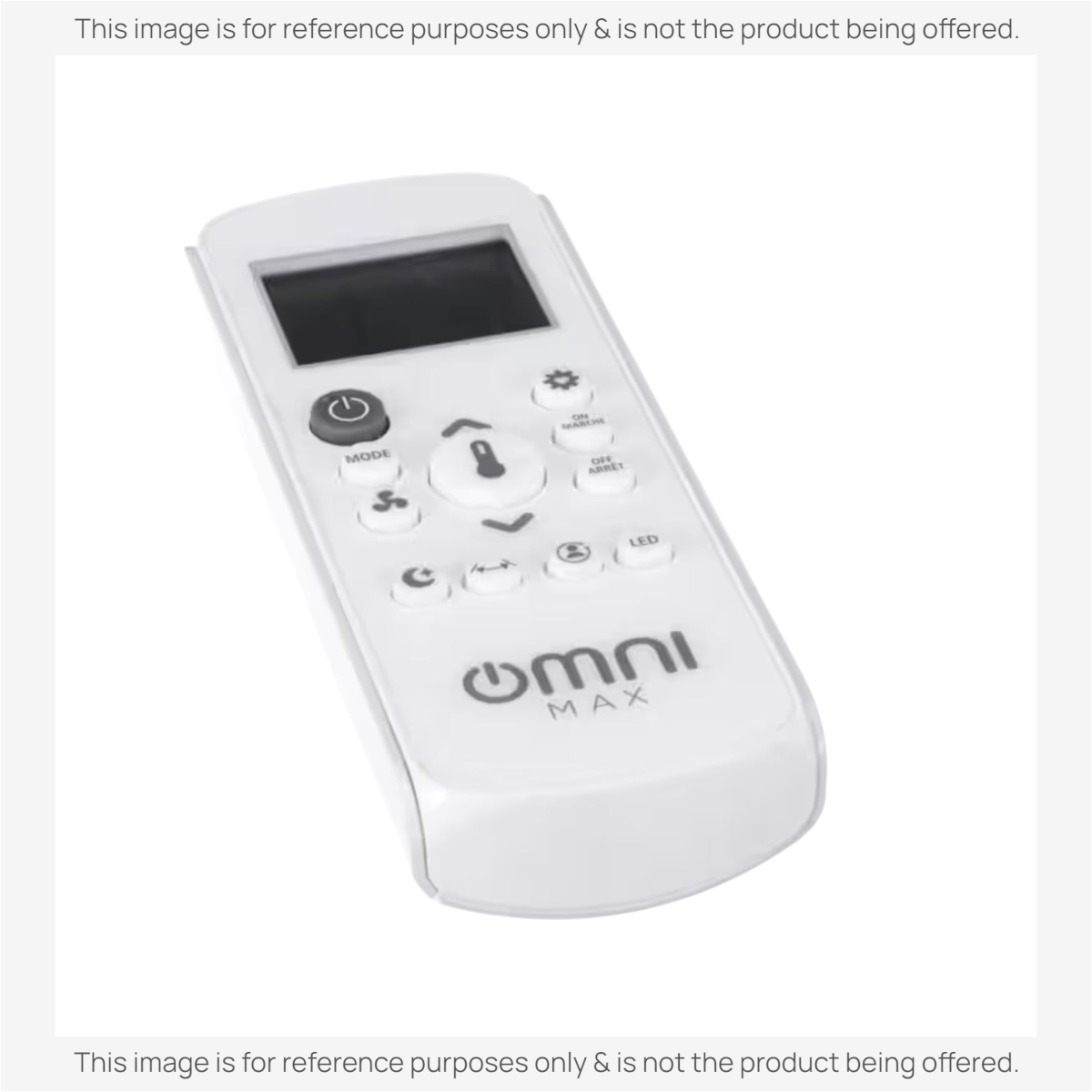 Anderic KTN828 white universal air conditioner remote with backlit LCD display and intuitive control buttons