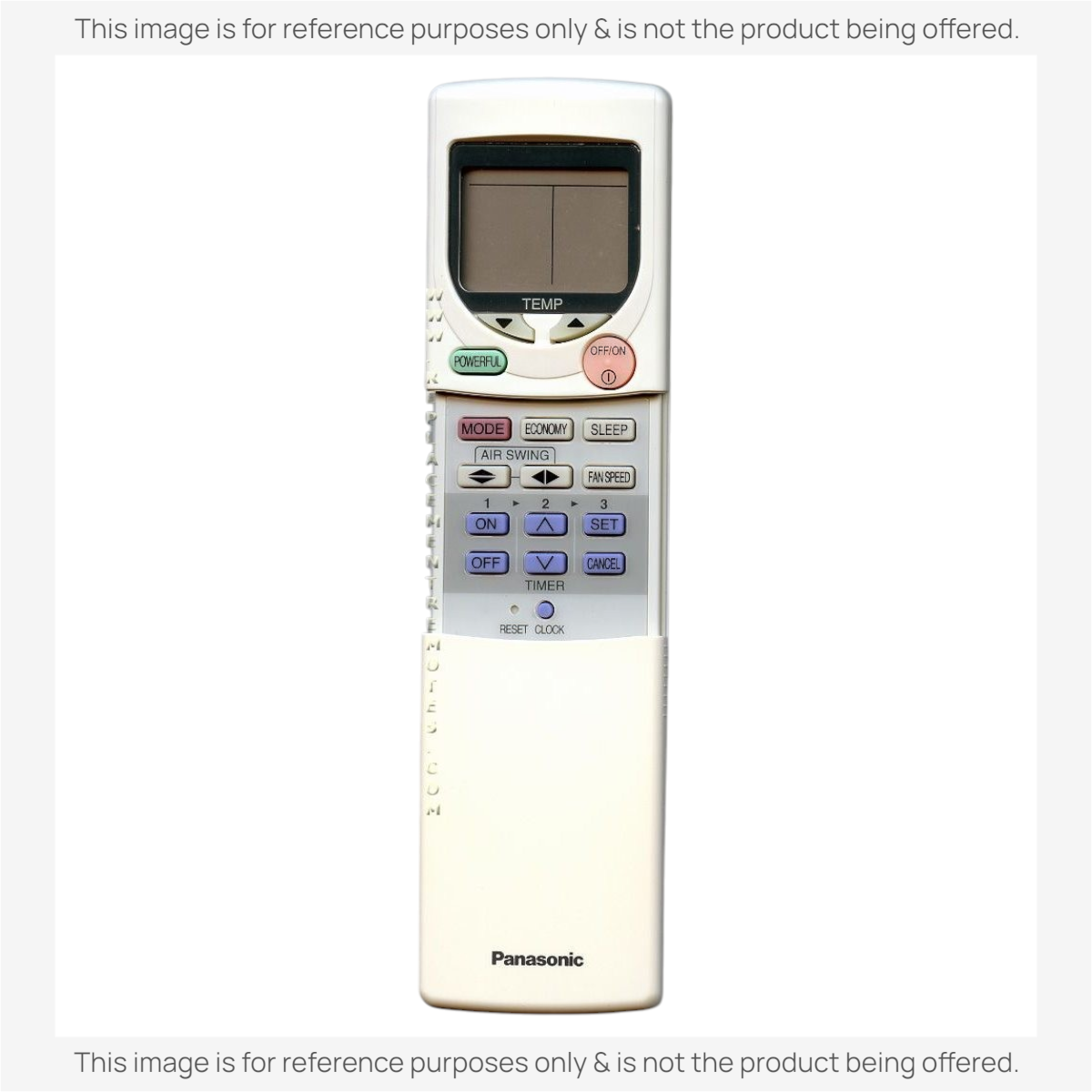 Anderic replacement remote control for Panasonic air conditioners with backlit LCD and multi-function buttons