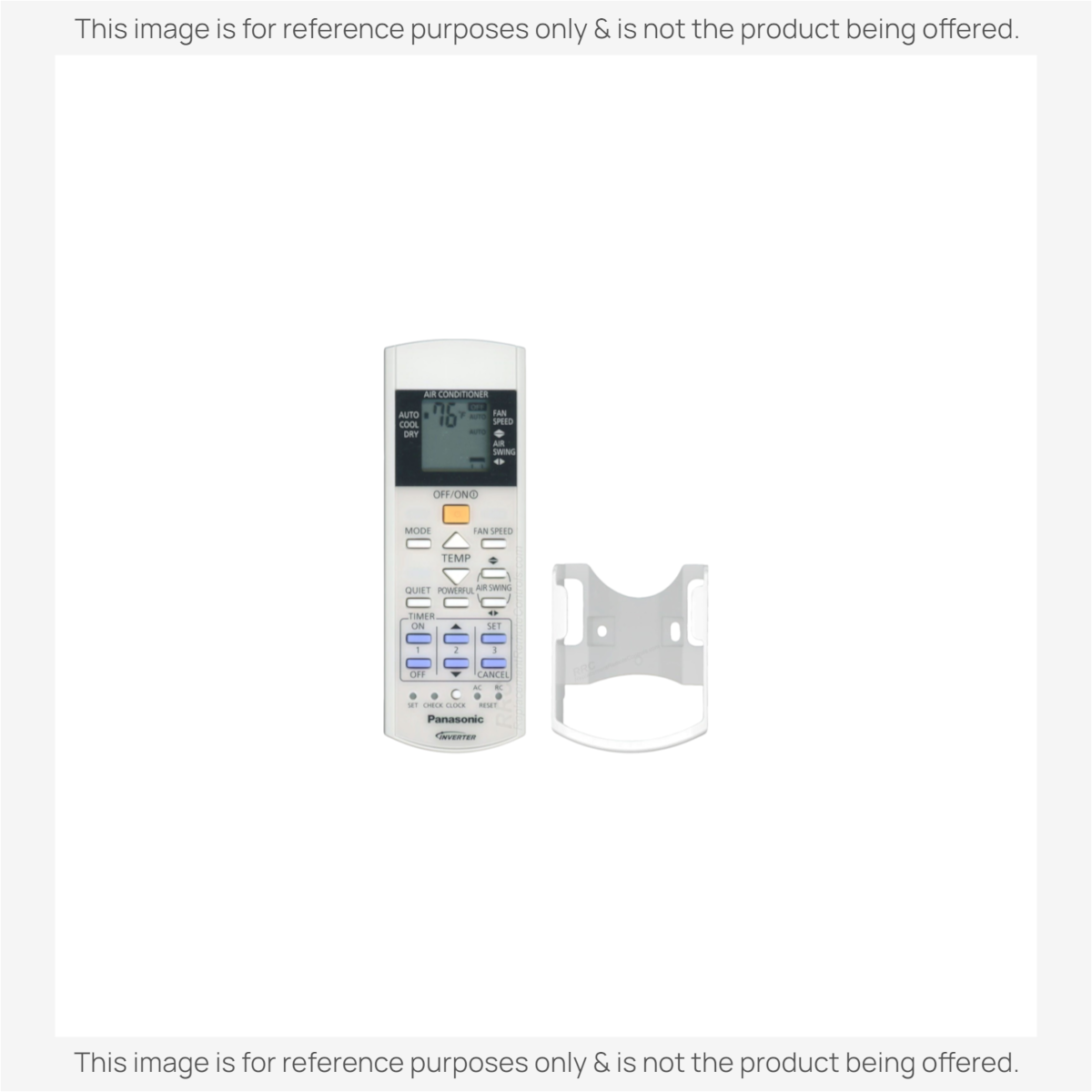 Anderic replacement remote for Panasonic air conditioners with LCD display, wall mount, and numeric keypad