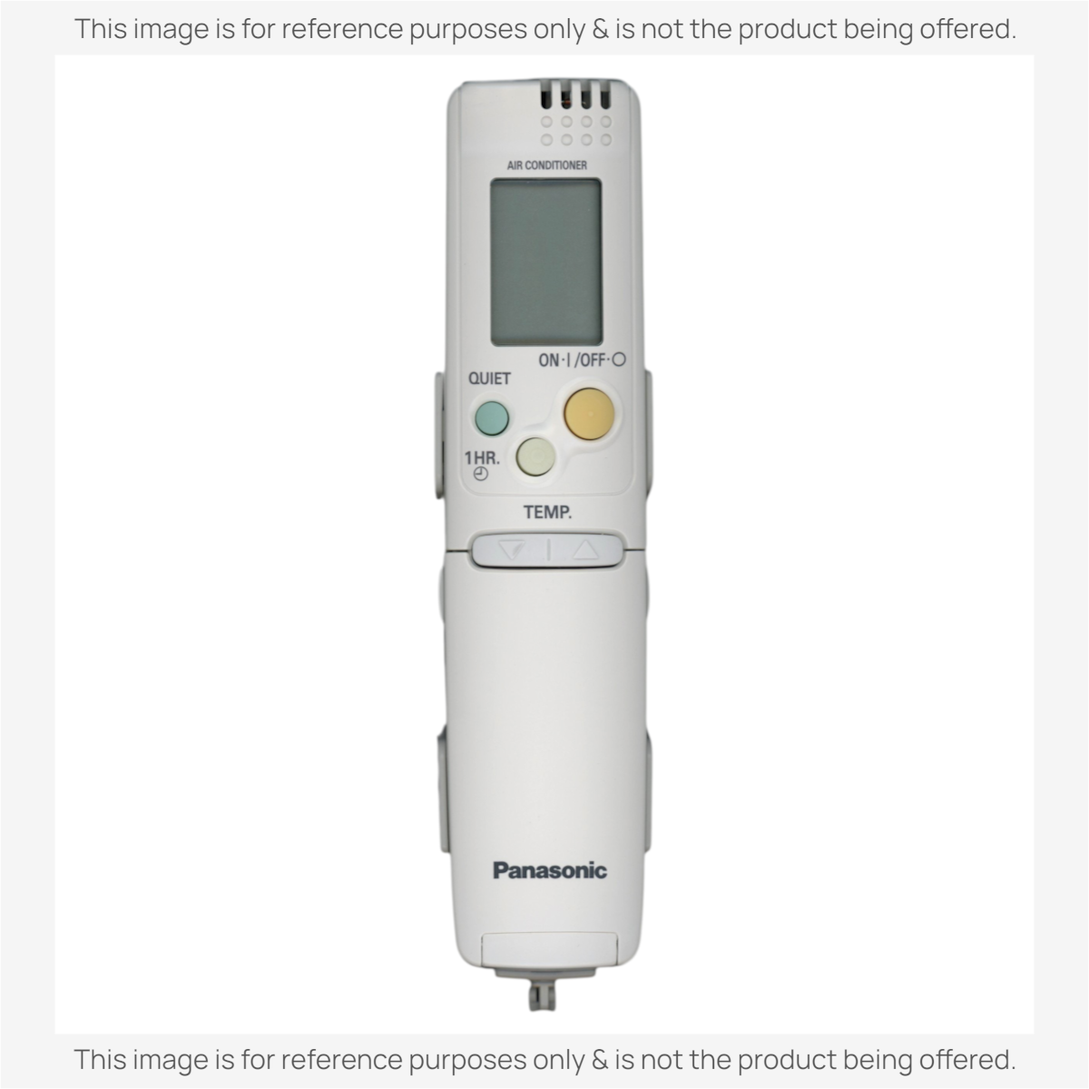 Anderic replacement remote control for Panasonic air conditioners featuring a backlit LCD screen and ergonomic buttons