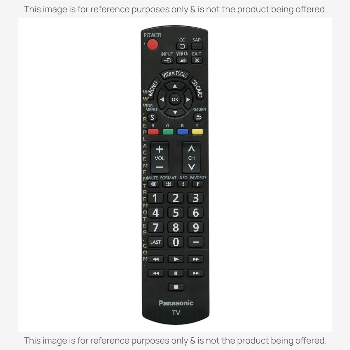 Anderic Substitute for Panasonic N2QAYB000485 TV Remote Control [RRU40
