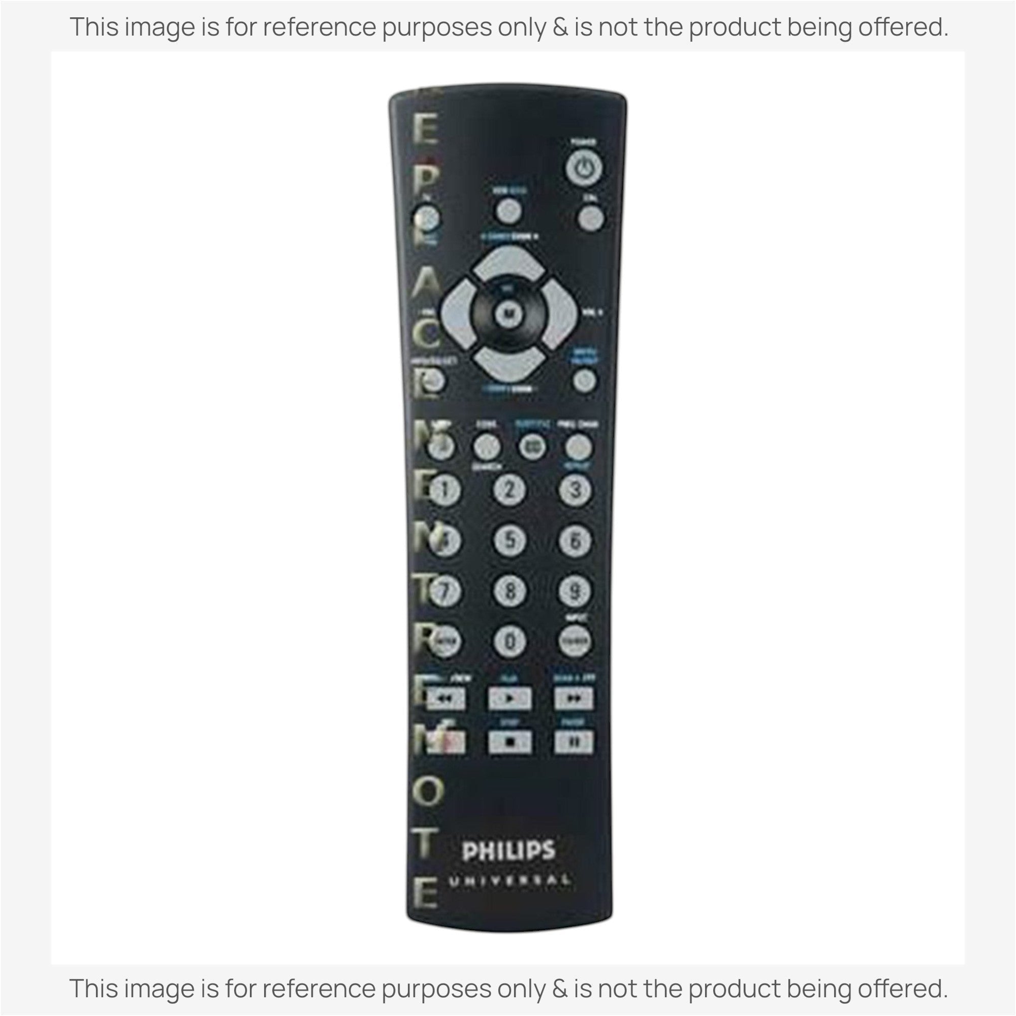 Anderic universal remote control for Philips PM310 with black casing, numeric keypad, and backlit buttons.