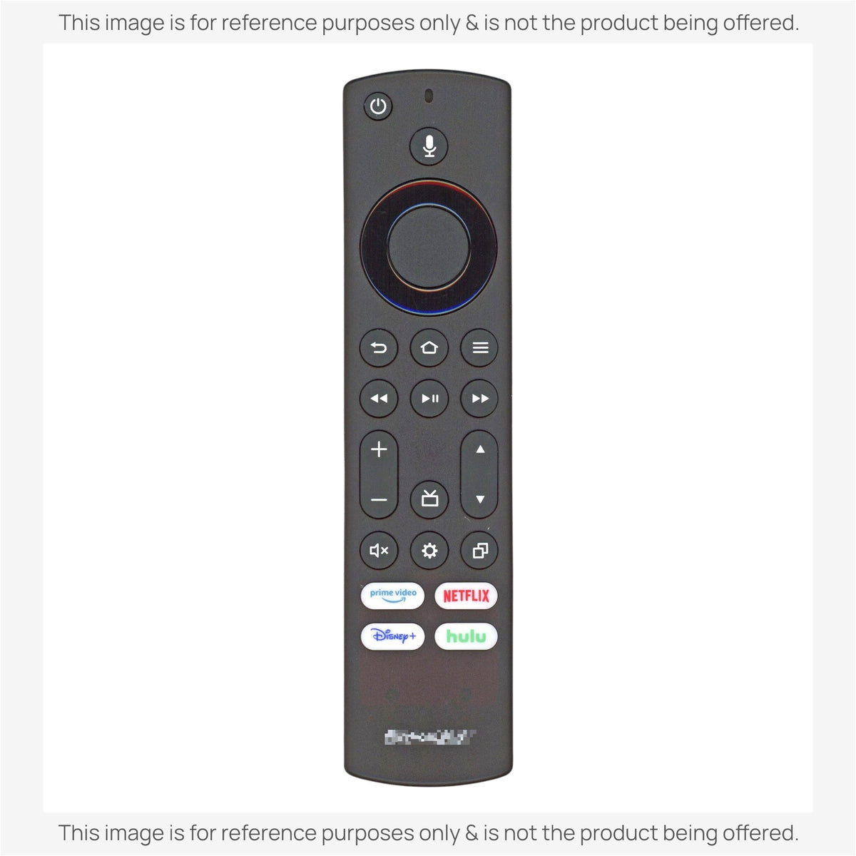 Anderic replacement remote control for Pioneer Fire TV with voice command buttons and dedicated streaming app keys.