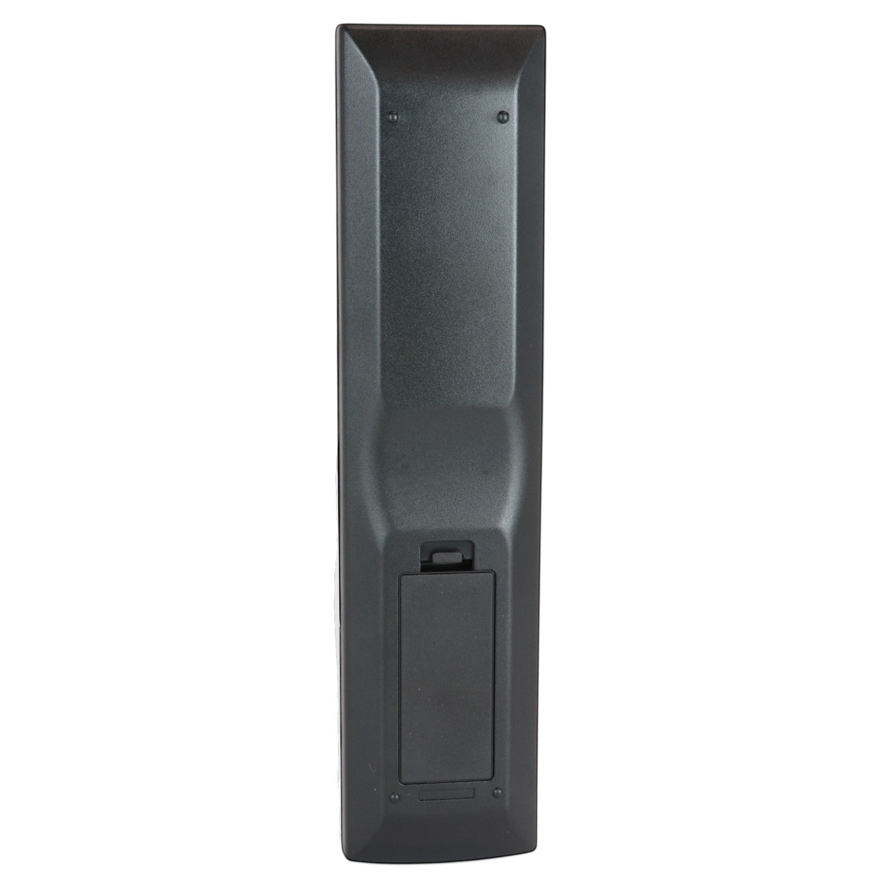 Anderic black replacement remote control for Pioneer A/V receivers, back view showing battery compartment.