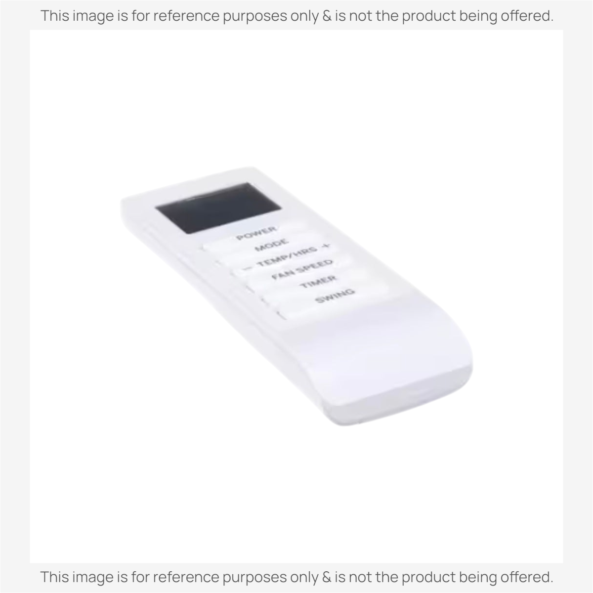 Anderic replacement remote control for RCA air conditioners featuring a white ergonomic body and backlit LCD screen.