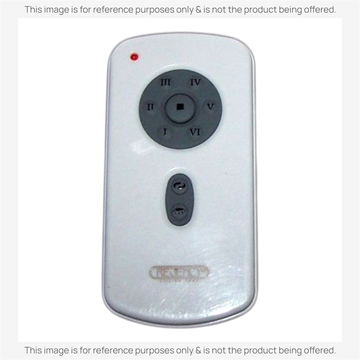 Anderic white ceiling fan remote control replacement for Regency TR29 and RH787TB models with six speed settings.