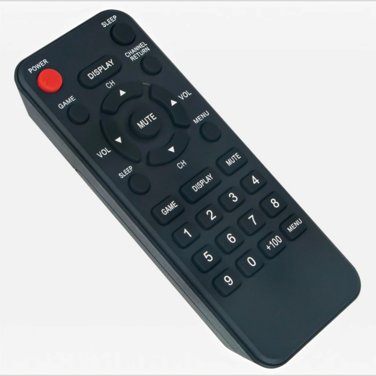 Anderic RR0108UD black replacement remote control for Funai, Emerson, and Sylvania CRT televisions