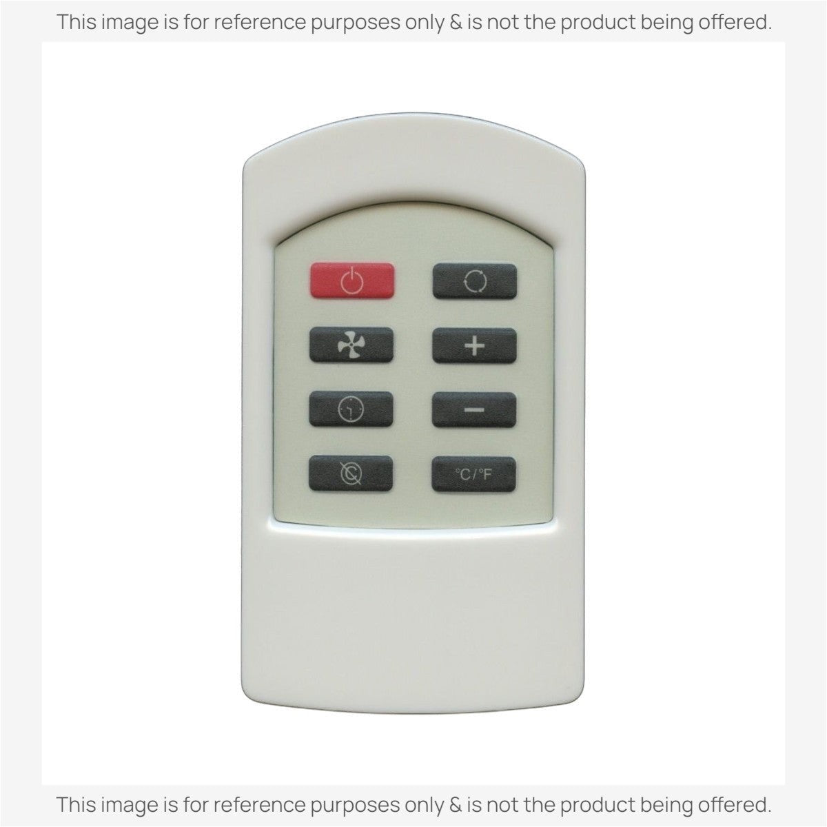 Anderic RR2054 replacement remote control for Haier and Amana portable air conditioners with white casing.