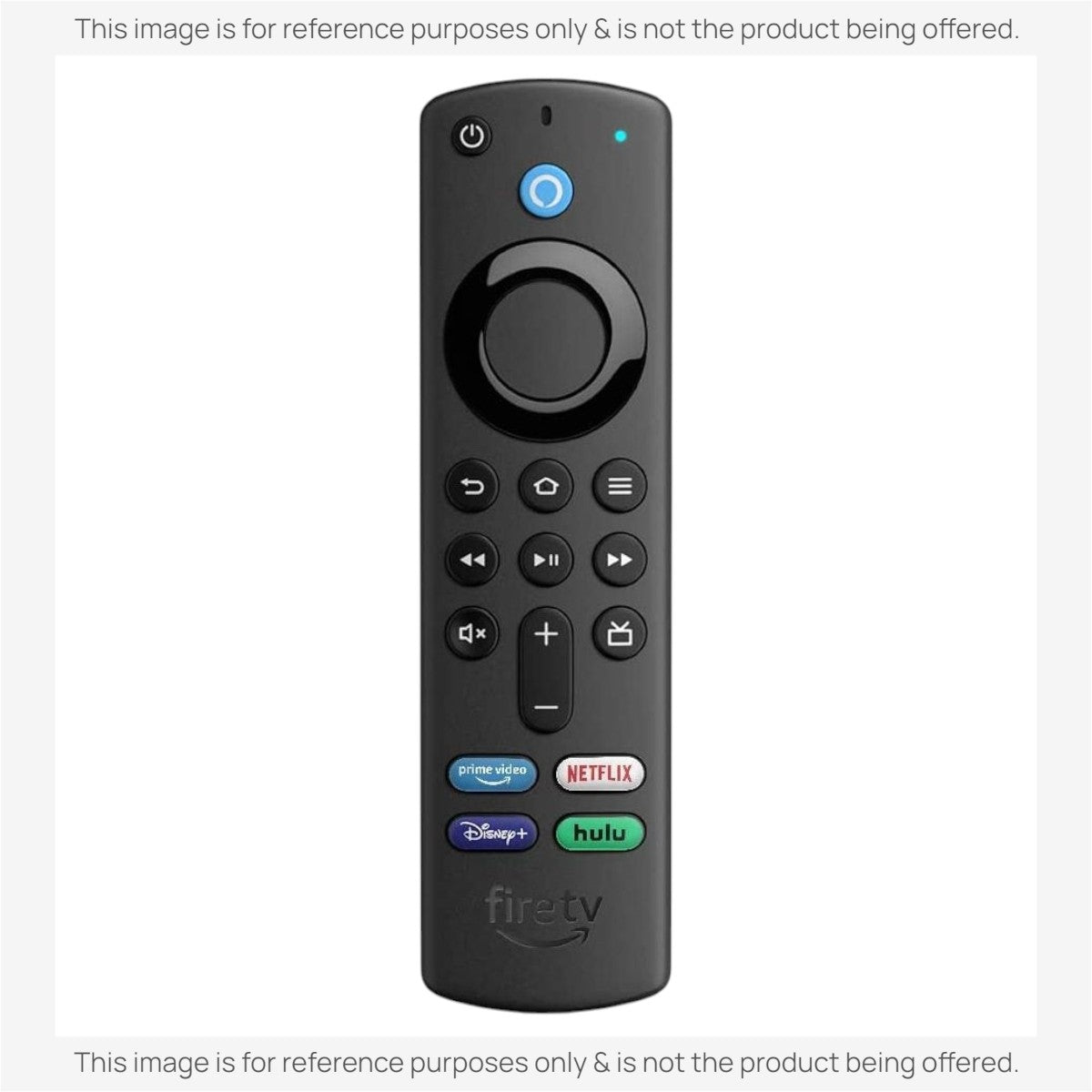 Anderic RRF1G1 black streaming remote control for Fire TV with voice command button and dedicated app shortcut keys