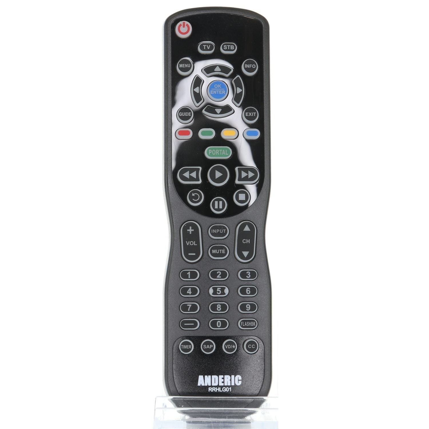 Anderic RRHLG01 Universal Hospitality 1-Device Remote Control Preprogr