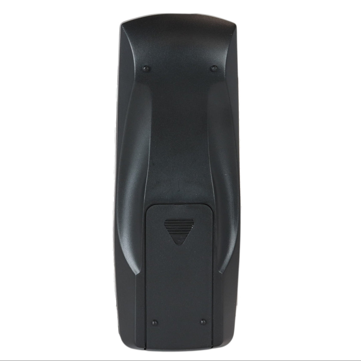 Anderic RRSB400 black replacement remote control for JBL SB400 sound bar, shown from the back view.