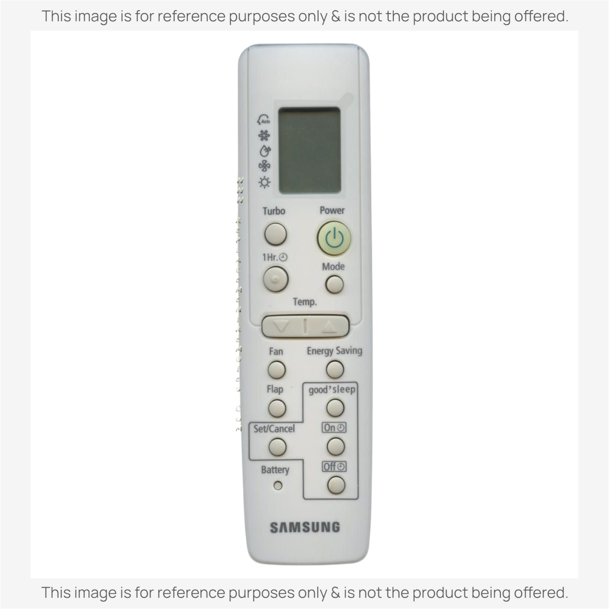 Anderic replacement remote control for Samsung air conditioners with backlit LCD screen and numeric function buttons