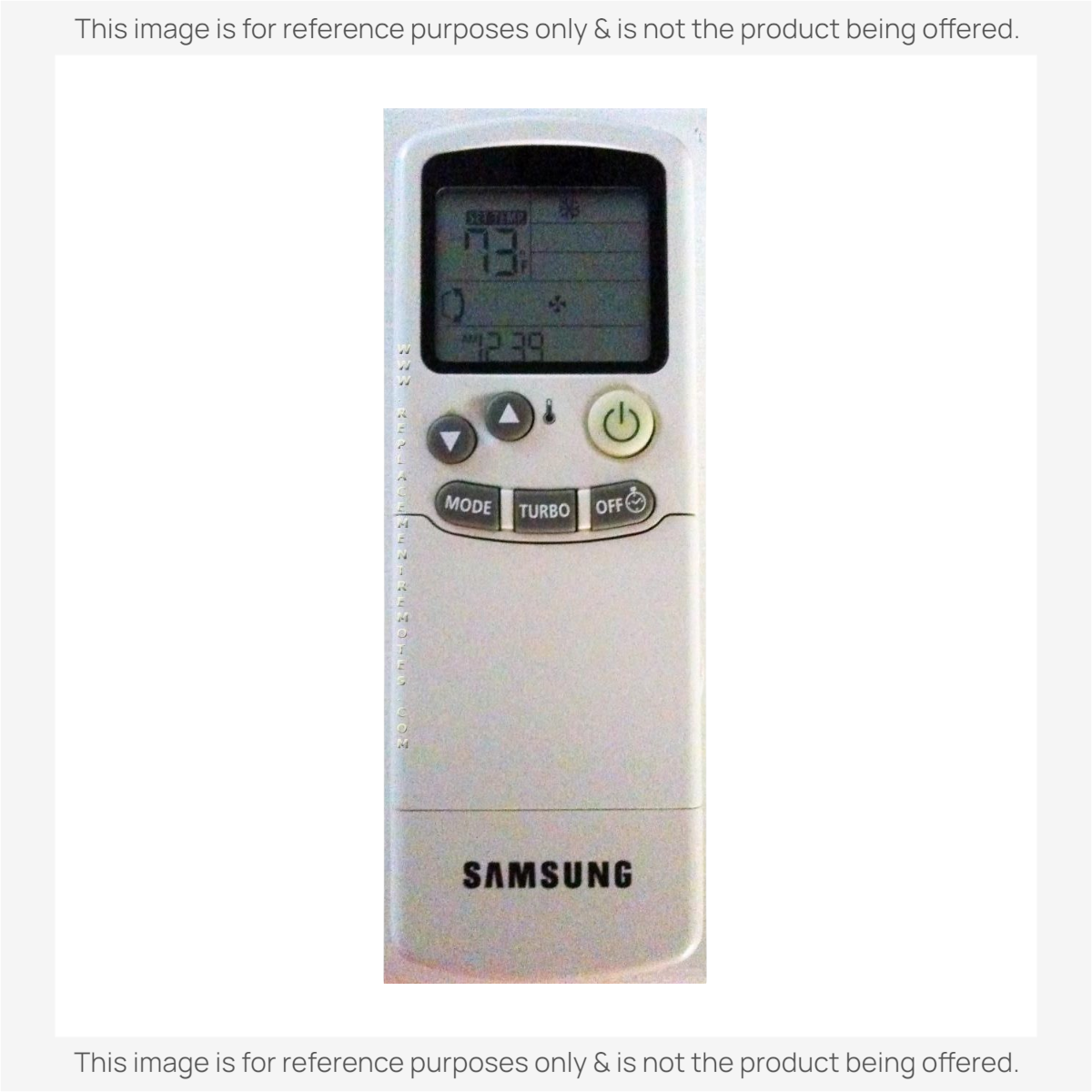 Anderic KTN828 replacement remote for Samsung air conditioners with backlit LCD display and heating cooling modes