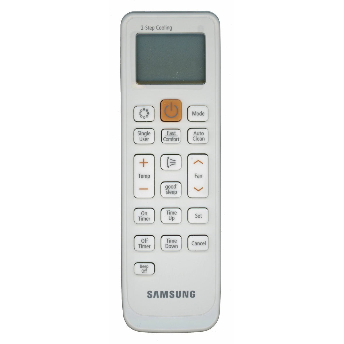 Anderic white replacement remote control for Samsung air conditioners with digital display and function buttons
