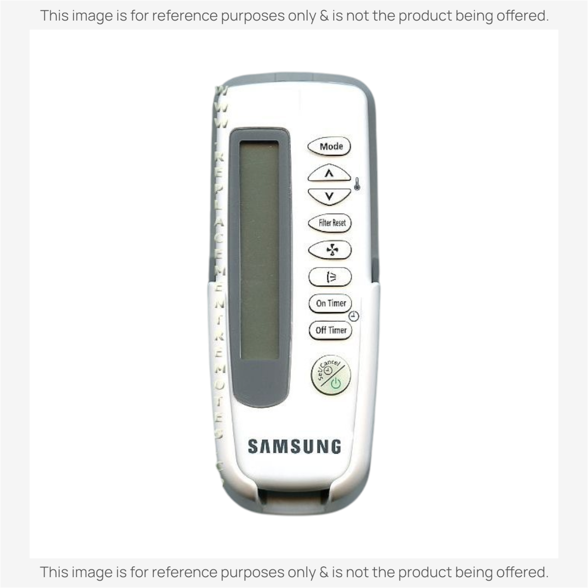Anderic replacement remote control for Samsung air conditioner units with LCD display and intuitive button layout
