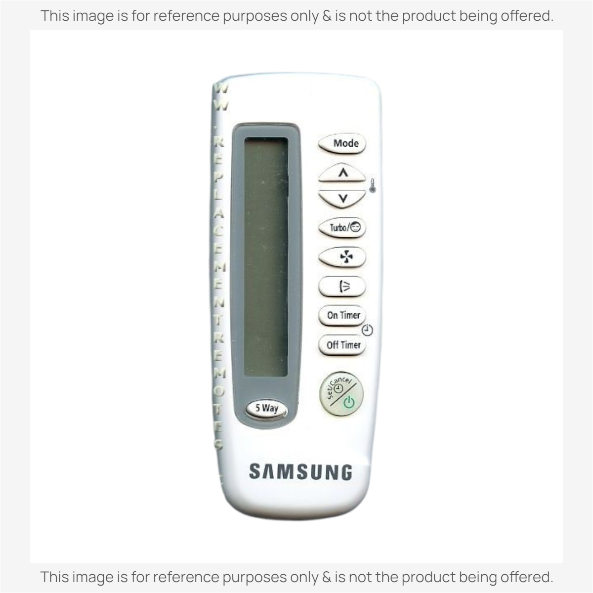 Anderic universal air conditioner remote control with backlit LCD screen and programmable buttons for Samsung units