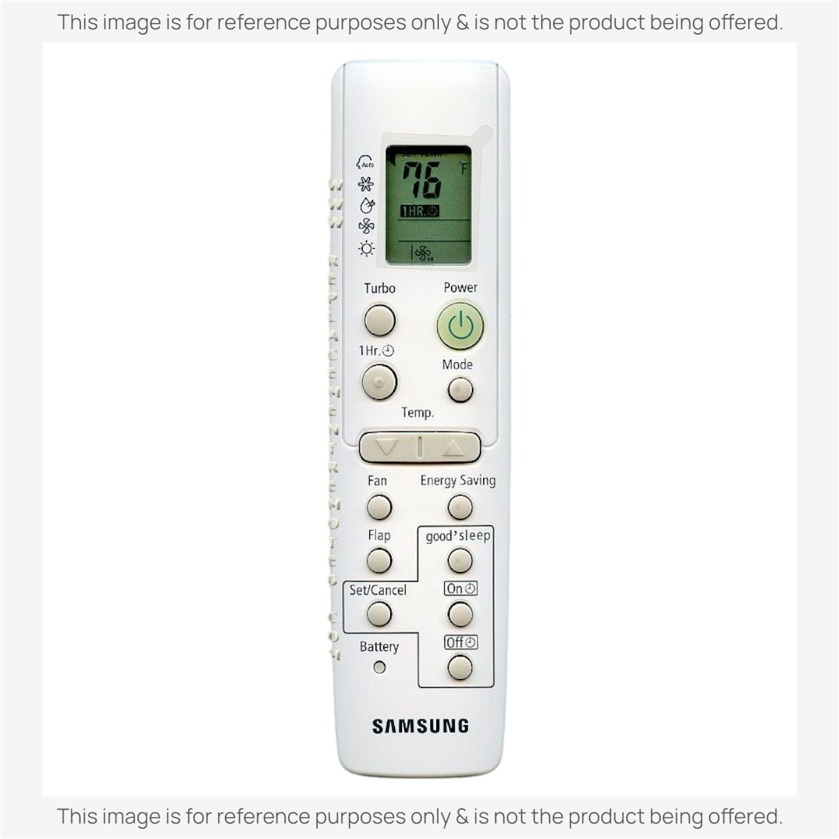 Anderic white universal air conditioner remote control with backlit LCD screen and numeric programming buttons