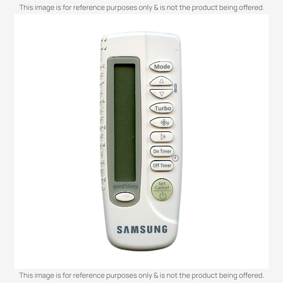 Anderic replacement remote control for Samsung ARH470 air conditioner with backlit LCD and function buttons