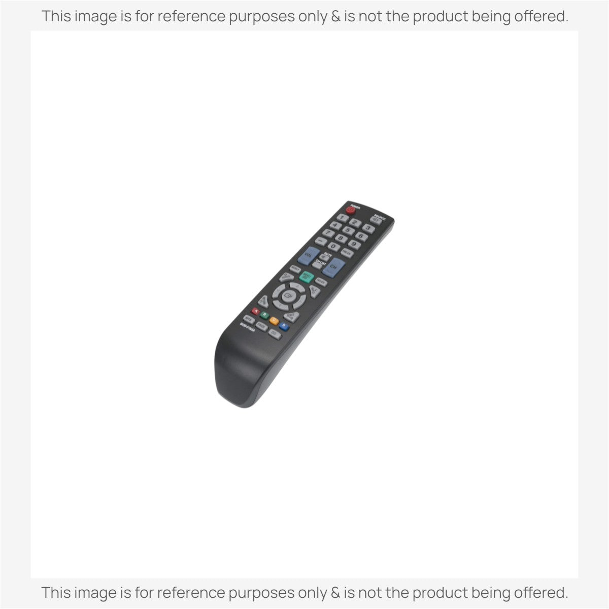 Anderic replacement remote control for Samsung BN59-01006A, featuring black casing and multi-colored function buttons.