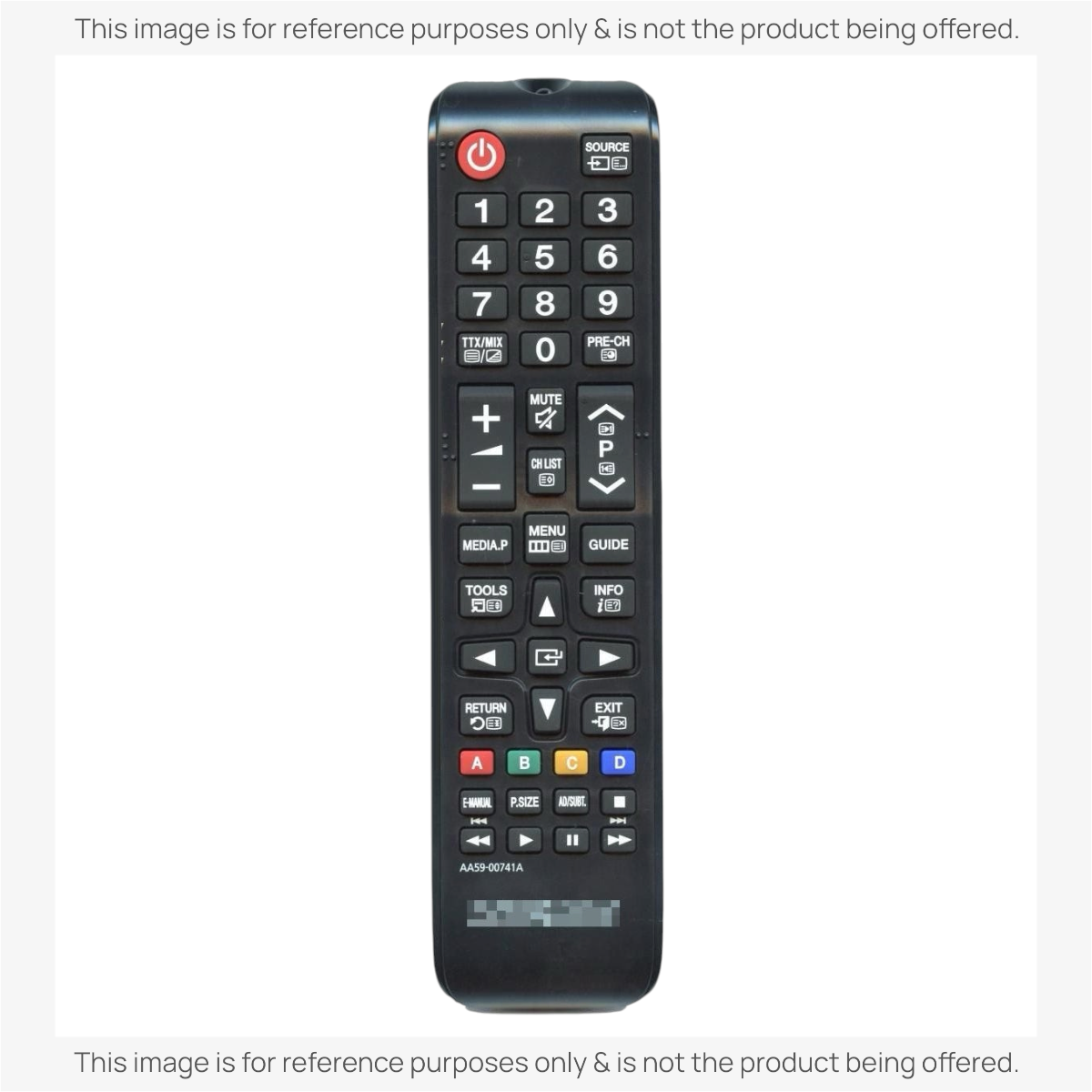Anderic replacement IR TV remote for Samsung featuring a number pad and dedicated Netflix and Prime Video buttons.