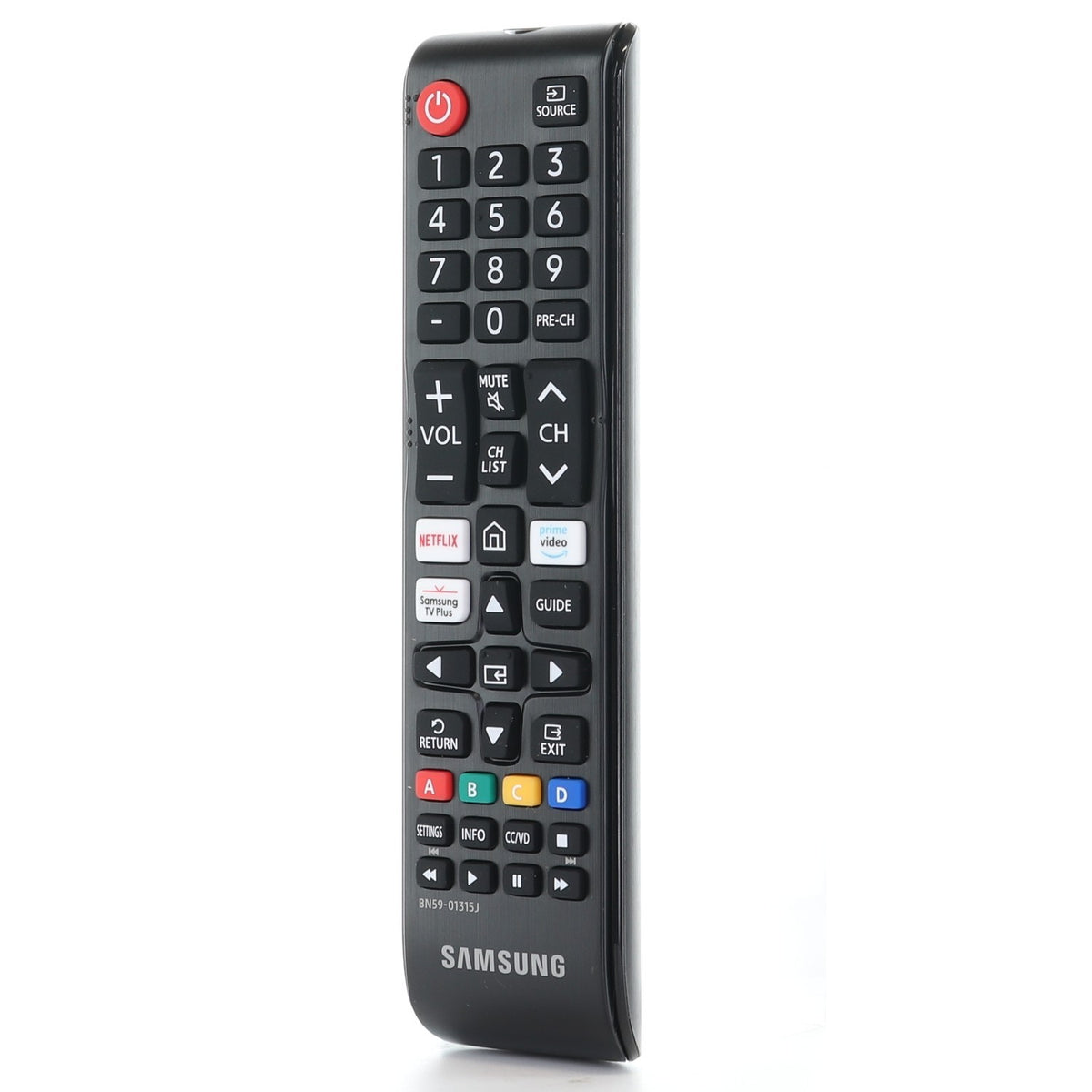 Anderic replacement remote control for Samsung Smart TVs with number pad and dedicated Netflix and Prime Video keys.