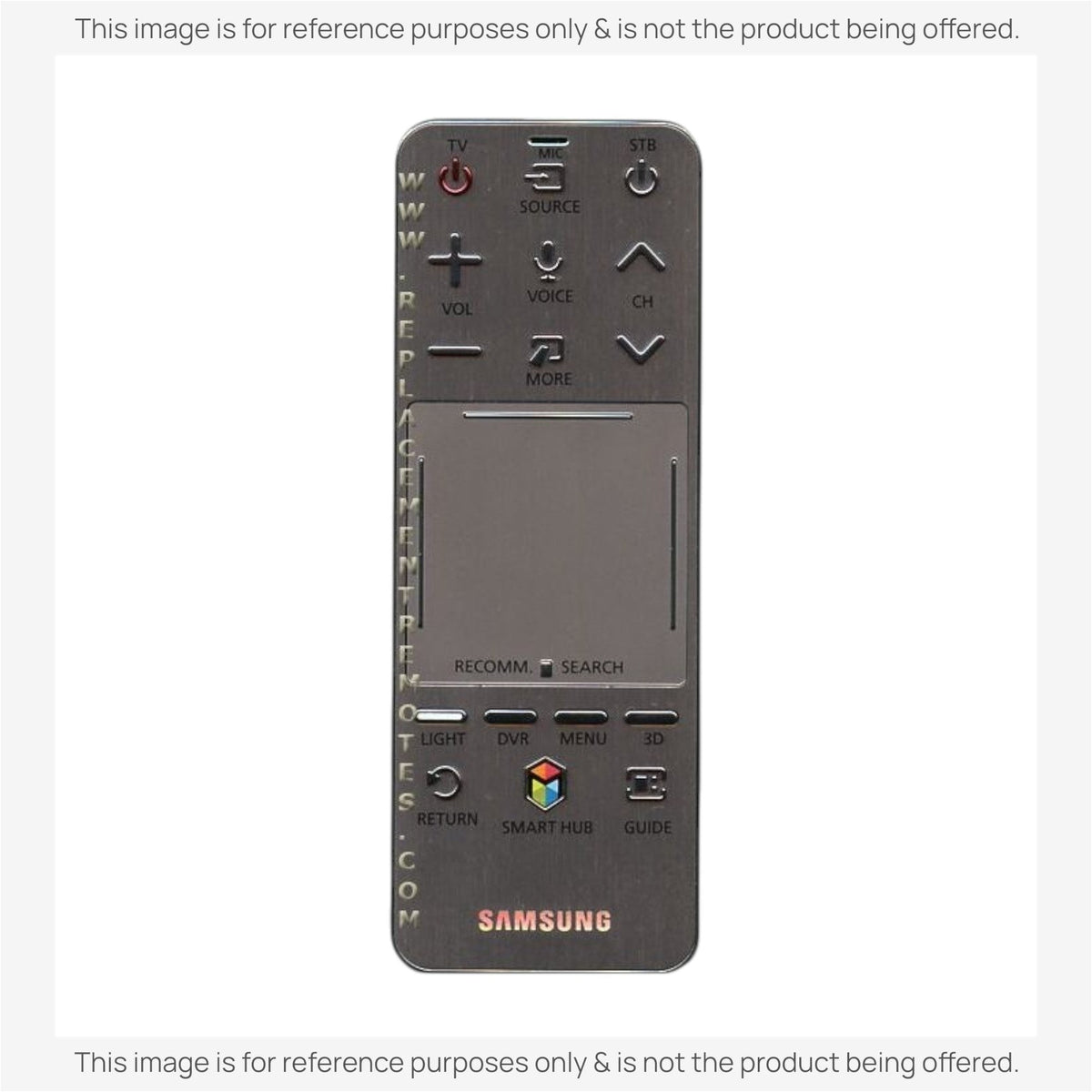Anderic replacement remote control for Samsung Smart TVs with touchpad and dedicated Smart Hub buttons