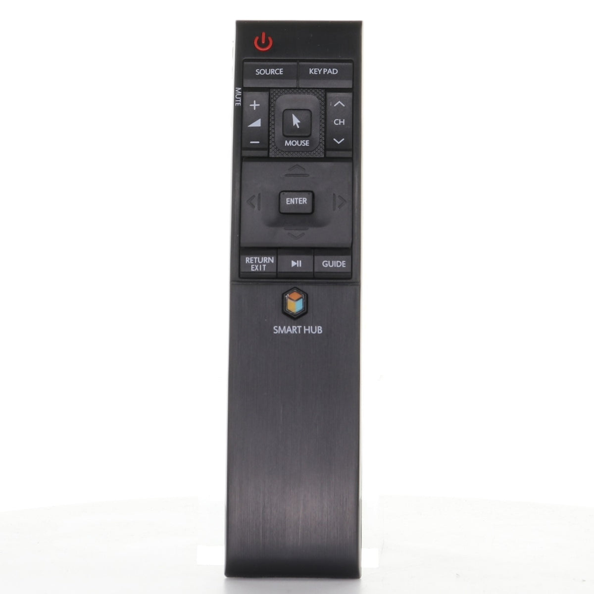 Anderic replacement RF remote control for Samsung Smart TVs featuring a black ergonomic design and Smart Hub button.