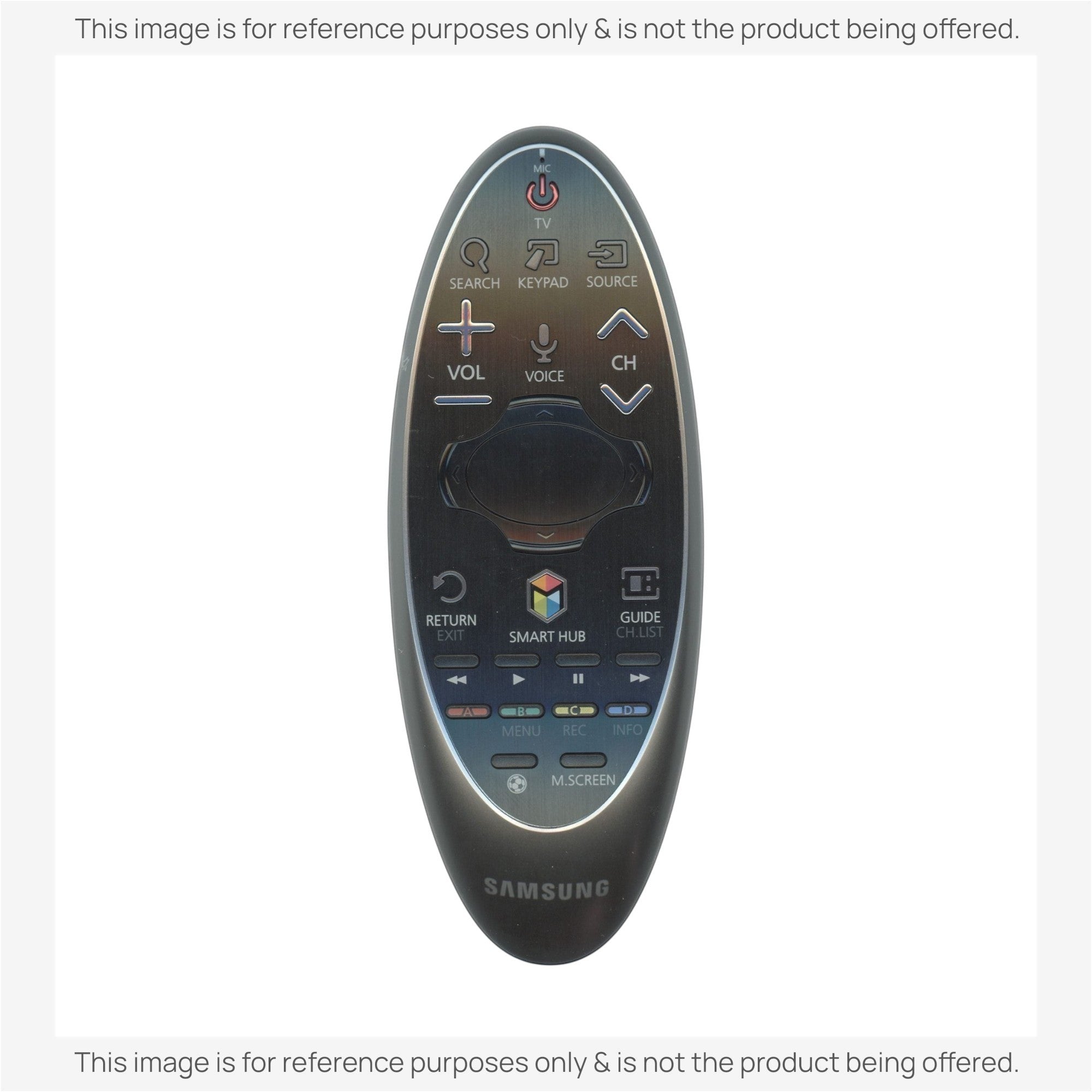 Anderic substitute remote control for Samsung Smart TVs with cursor navigation and Smart Hub buttons