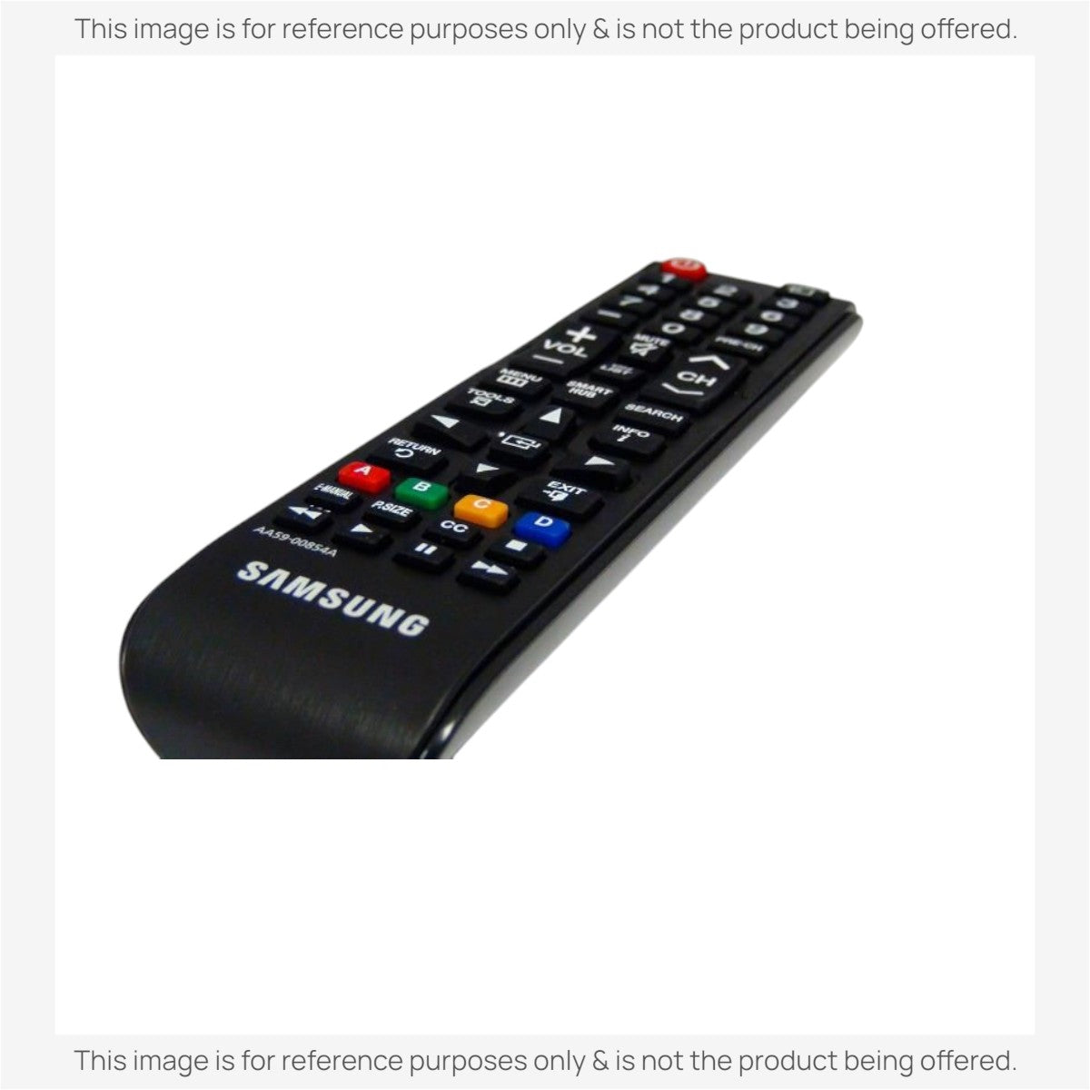 Anderic substitute black remote control for Samsung TVs with standard button layout and Samsung branding