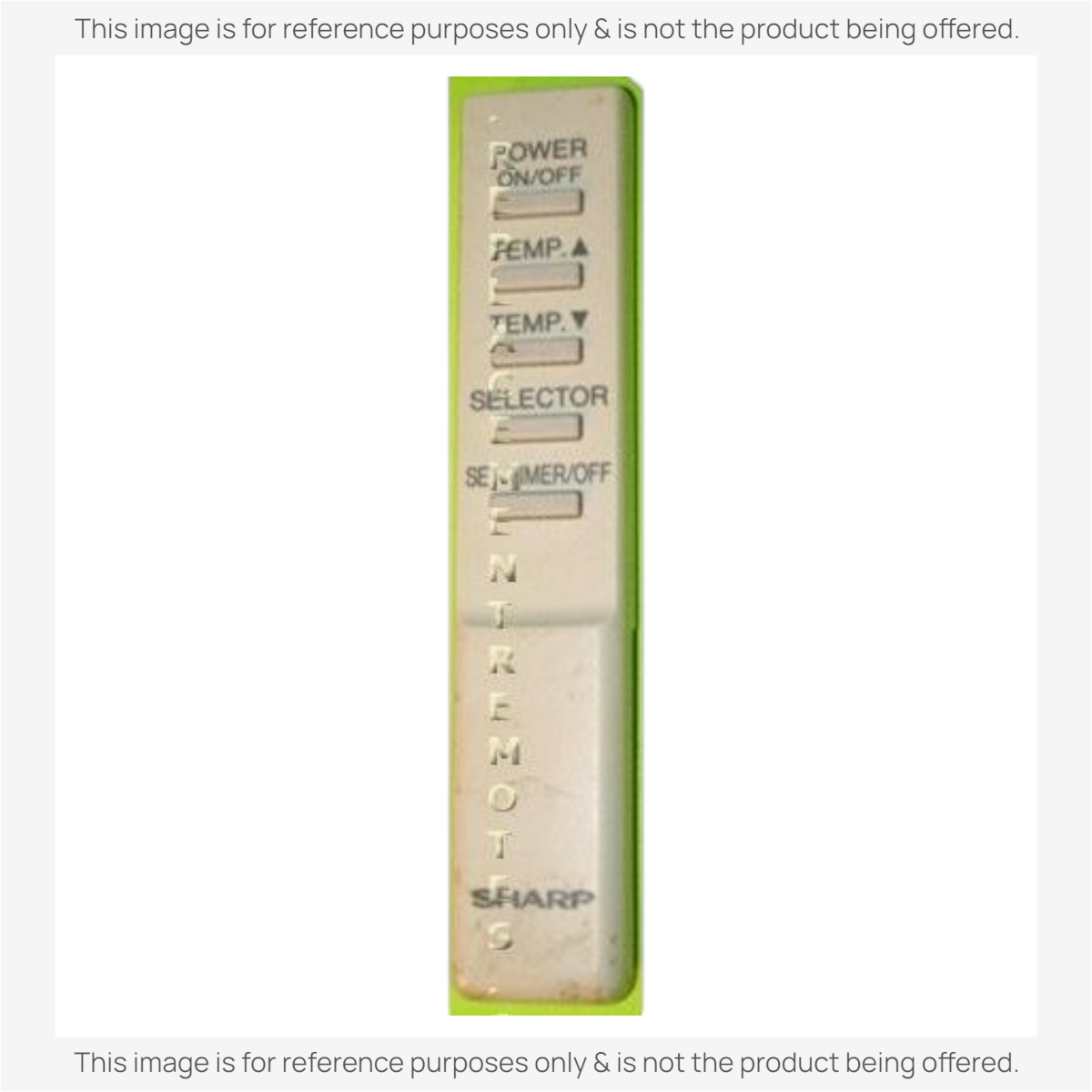 Anderic replacement remote control for Sharp air conditioners with clearly labeled function buttons