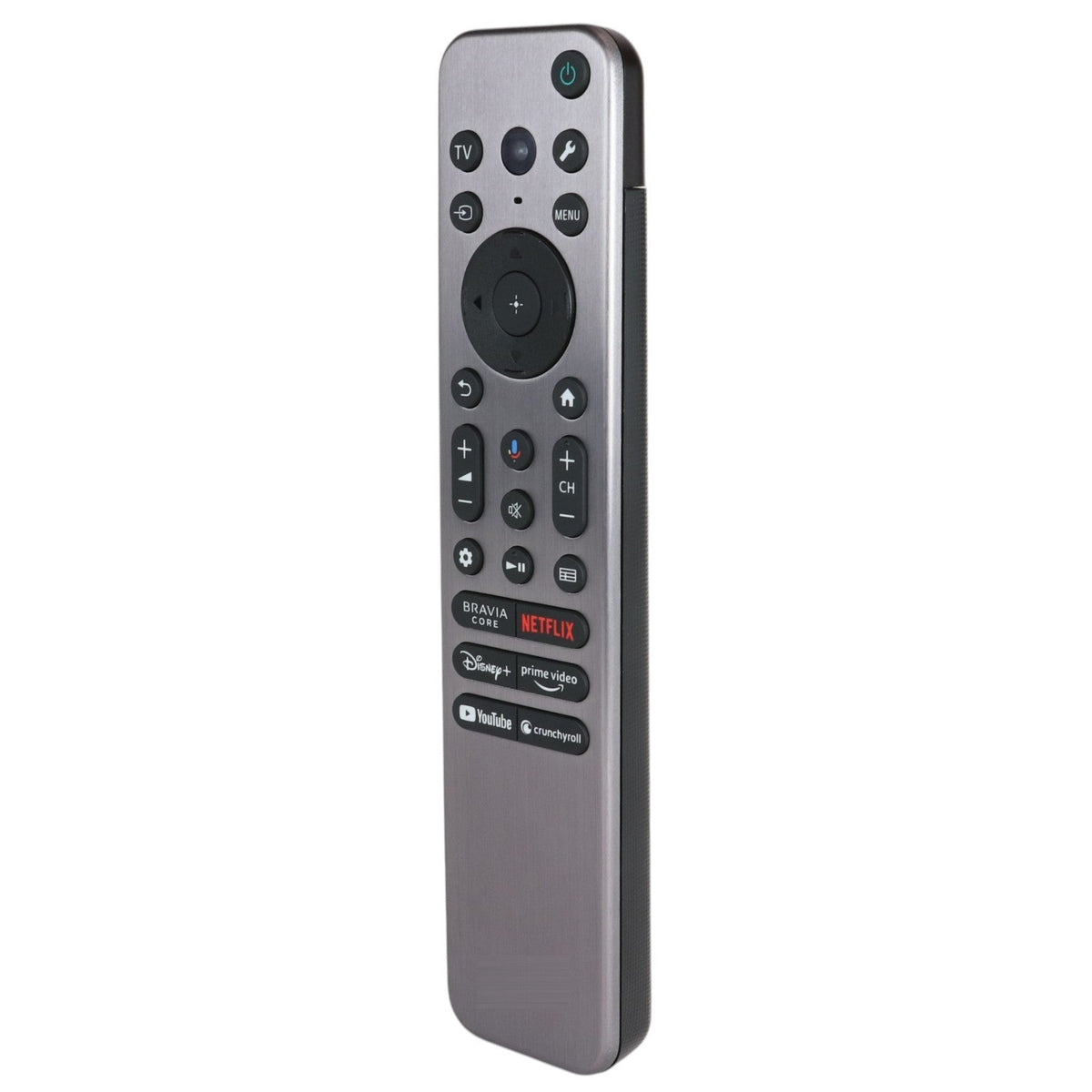Anderic replacement remote control for Sony BRAVIA TVs featuring voice control and dedicated streaming app buttons.