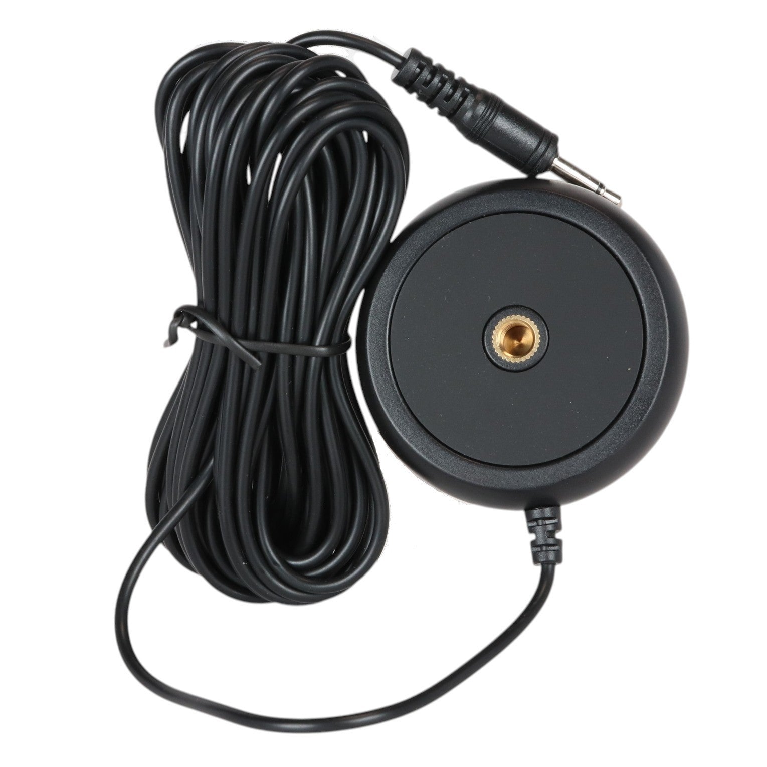 Anderic mono condenser measurement microphone for Sony AV receiver calibration with long black cable and 3.5mm jack.