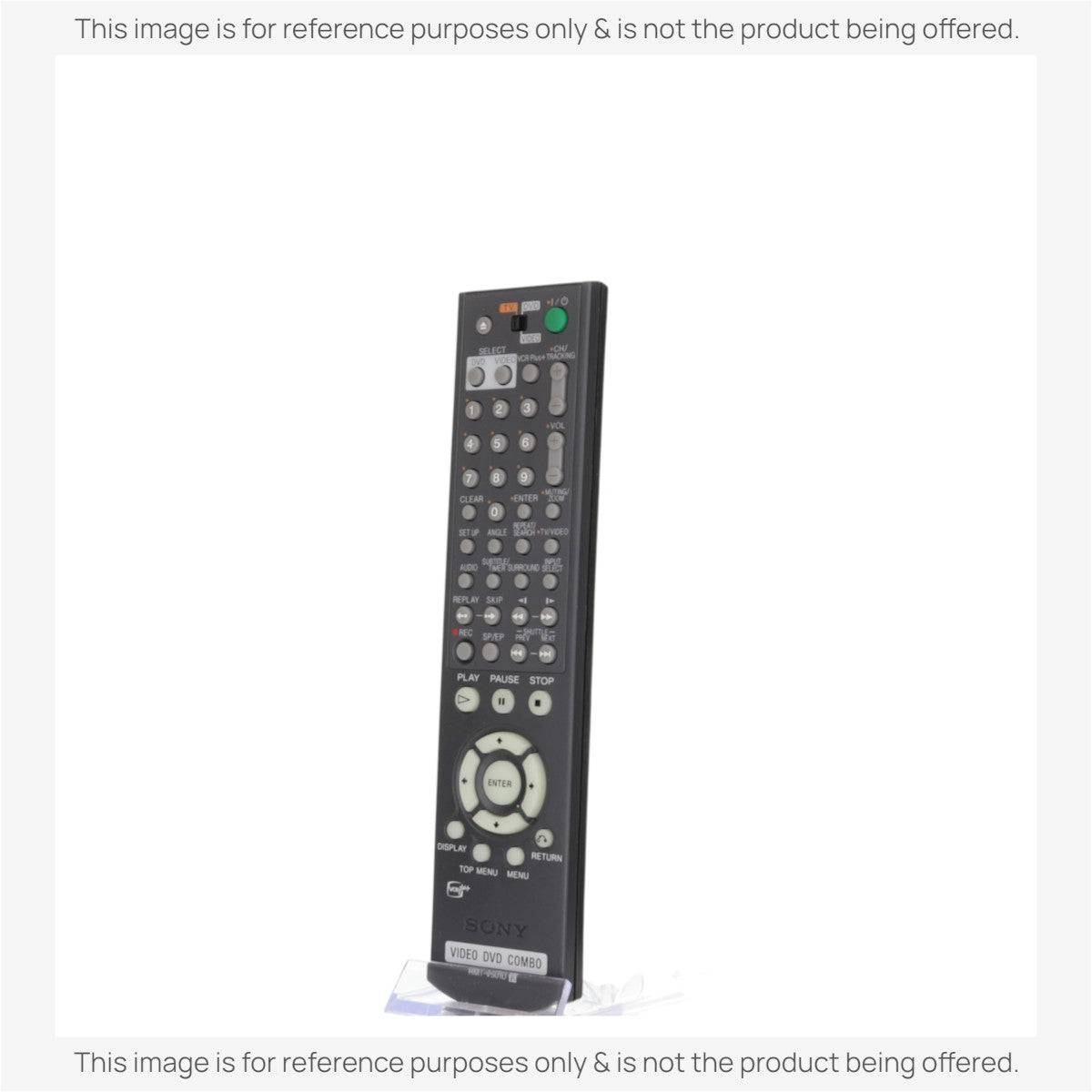 Anderic replacement remote control for Sony DVD and VCR combo players with black finish and multi-mode functionality