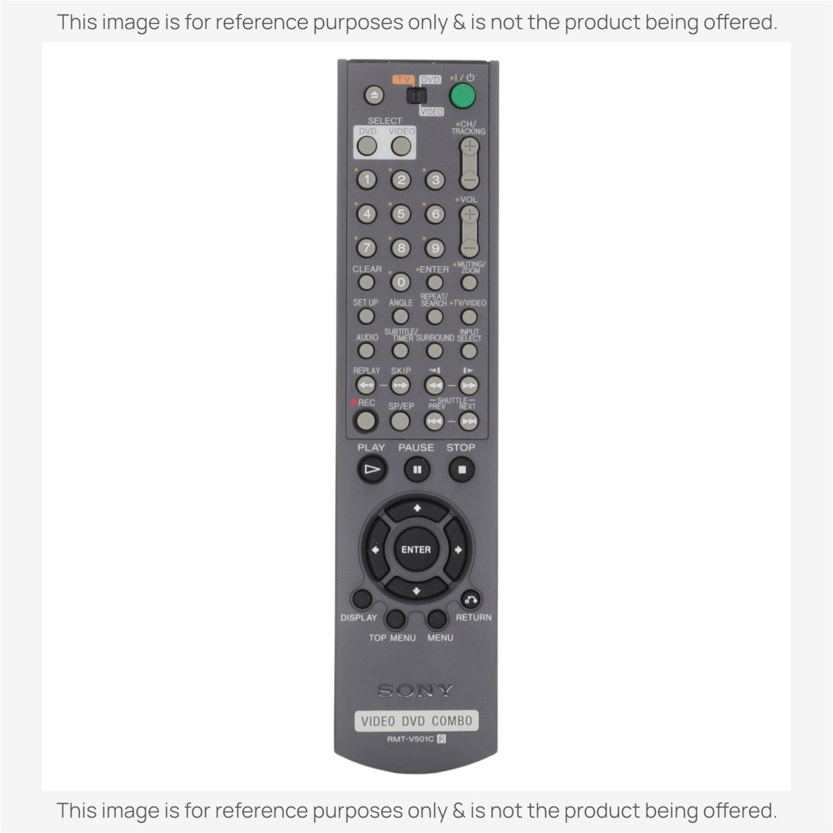 Anderic replacement remote control for Sony DVD and VCR combo players with playback and menu navigation buttons.