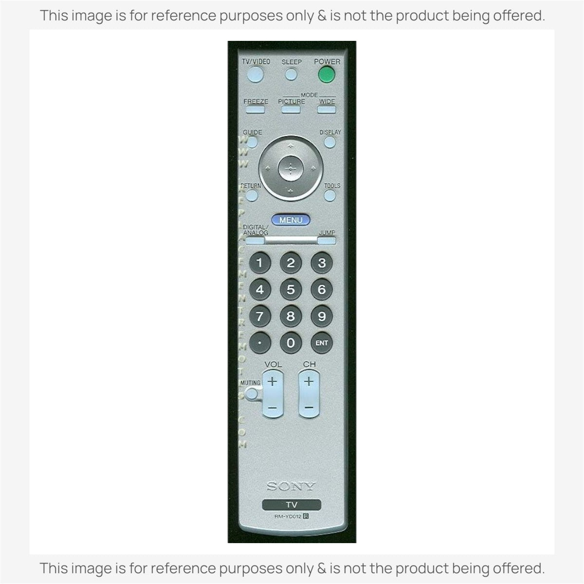 Anderic Substitute For Sony RM-YD012 TV Remote Control - RMYD012 [RRYD