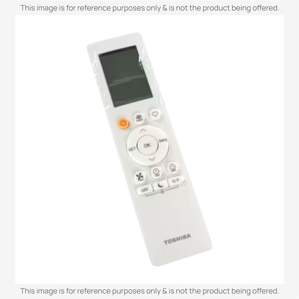 Anderic white universal air conditioner remote control with backlit LCD screen and programmable buttons