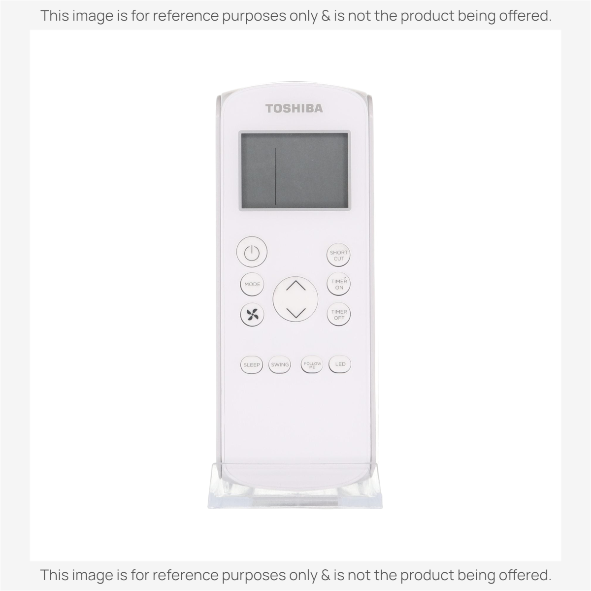 Anderic white replacement remote control for Toshiba portable air conditioners with backlit LCD display