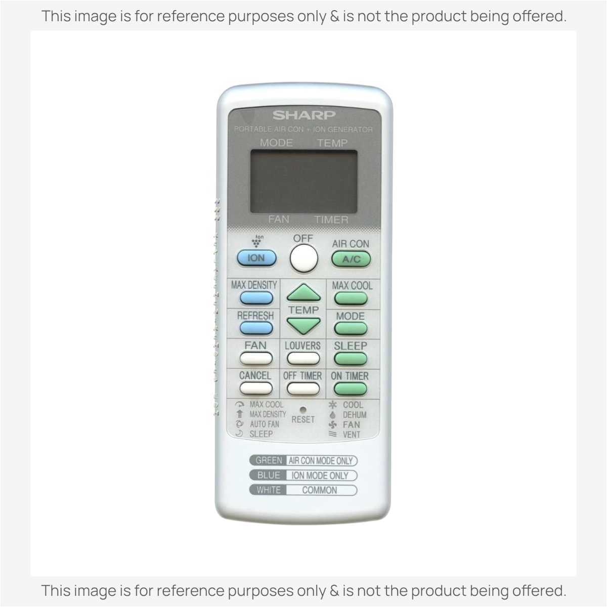 Anderic universal air conditioner remote control with backlit LCD screen and multi-function buttons for Sharp units