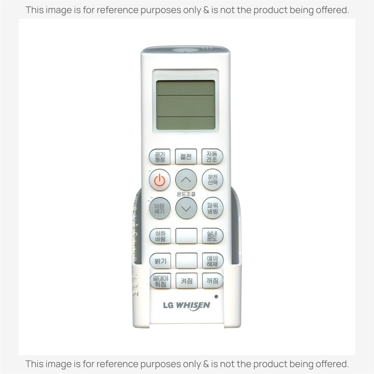 Anderic white universal air conditioner remote control with backlit LCD screen and clearly labeled function buttons.