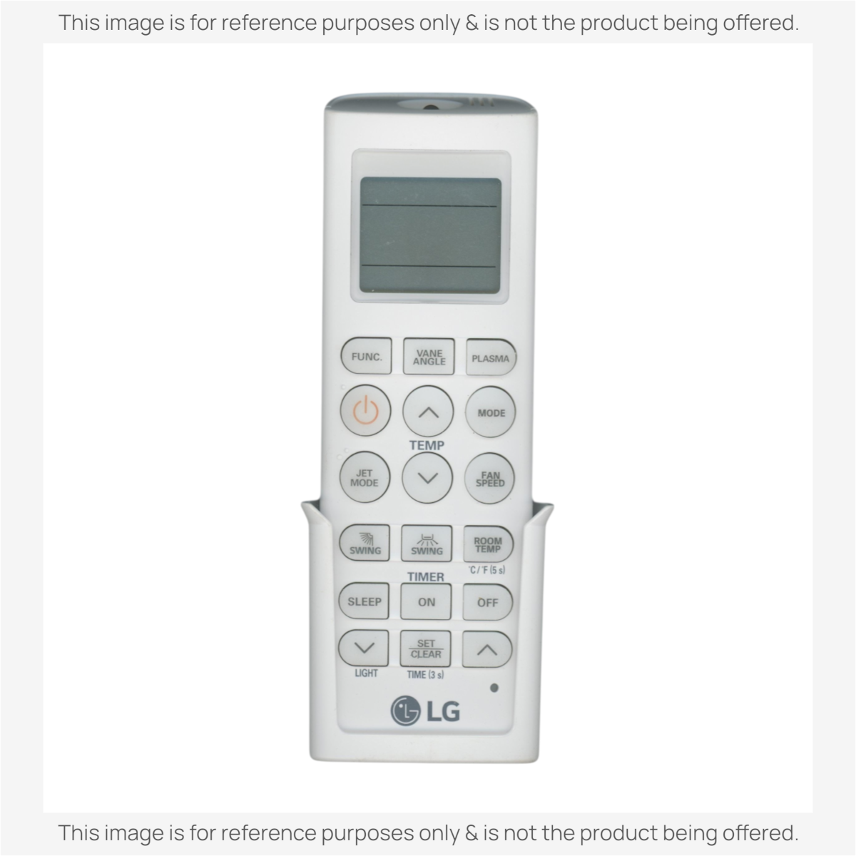 Anderic white universal air conditioner remote control with backlit LCD screen and programmable buttons
