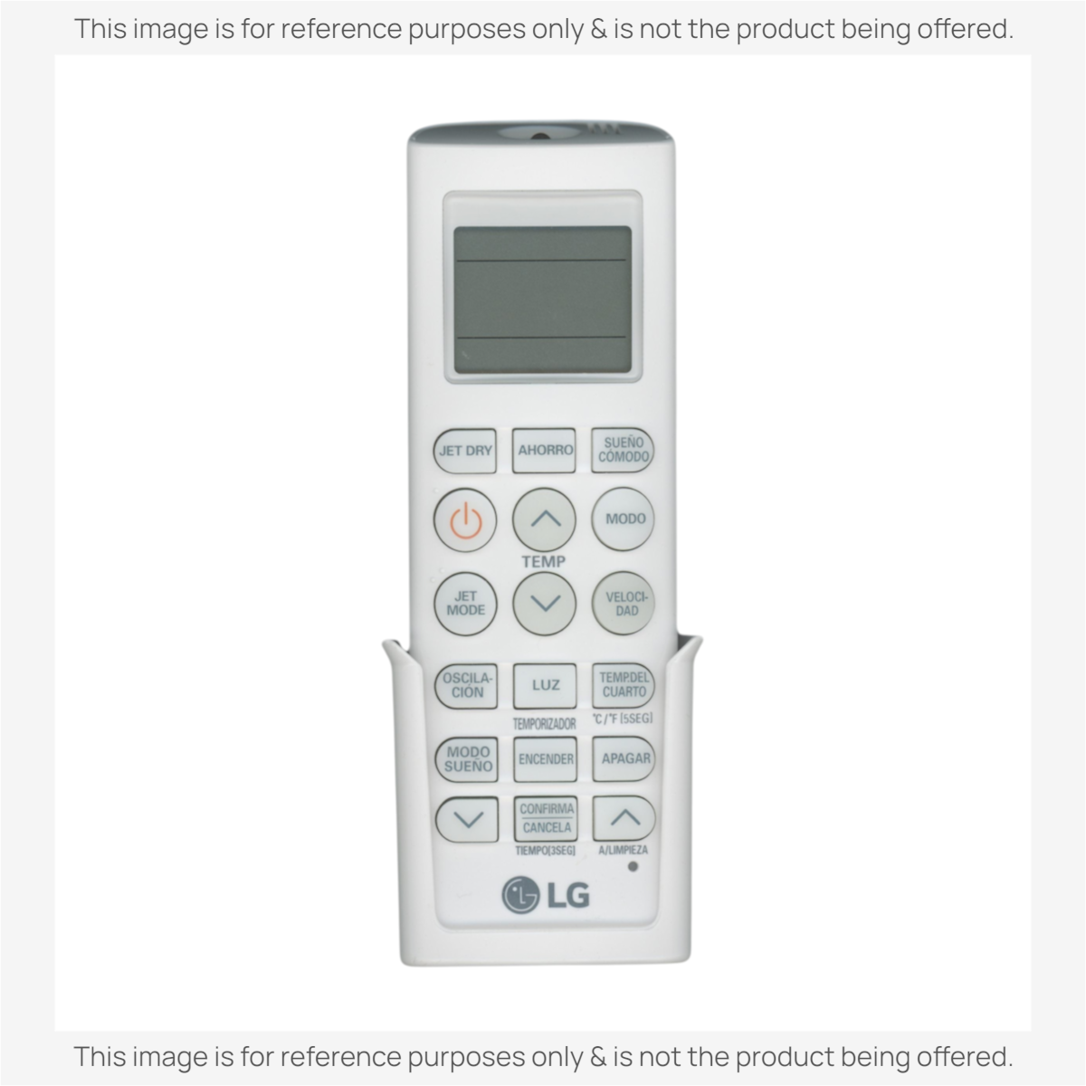Anderic white universal air conditioner remote control with backlit LCD display and wall mount bracket