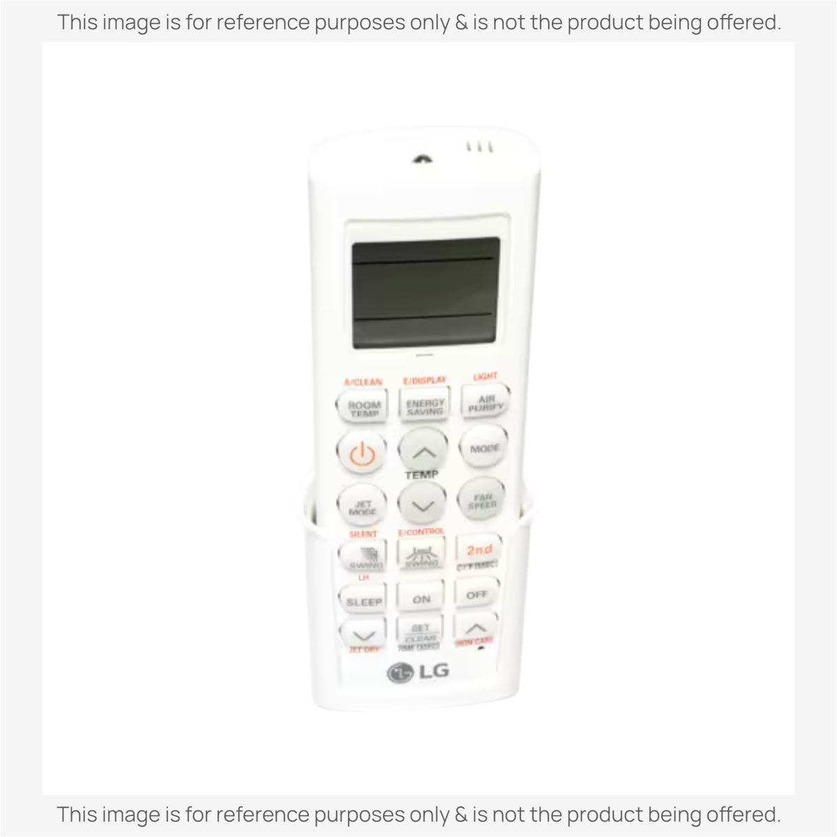 Anderic white universal air conditioner remote control with backlit LCD display and multi-function buttons