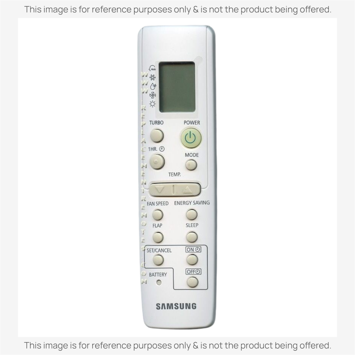 Anderic white universal air conditioner remote control with backlit LCD display and programmable settings